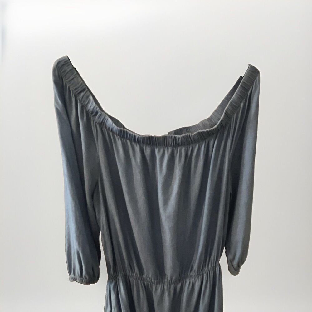 Calvin Klein Women's Soft Denim Off Shoulder Dress XL